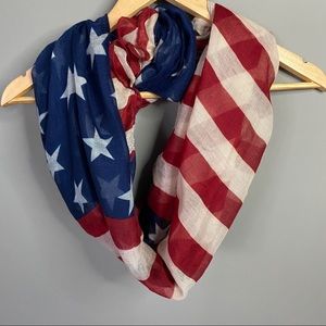 Comfy American Flag Scarf